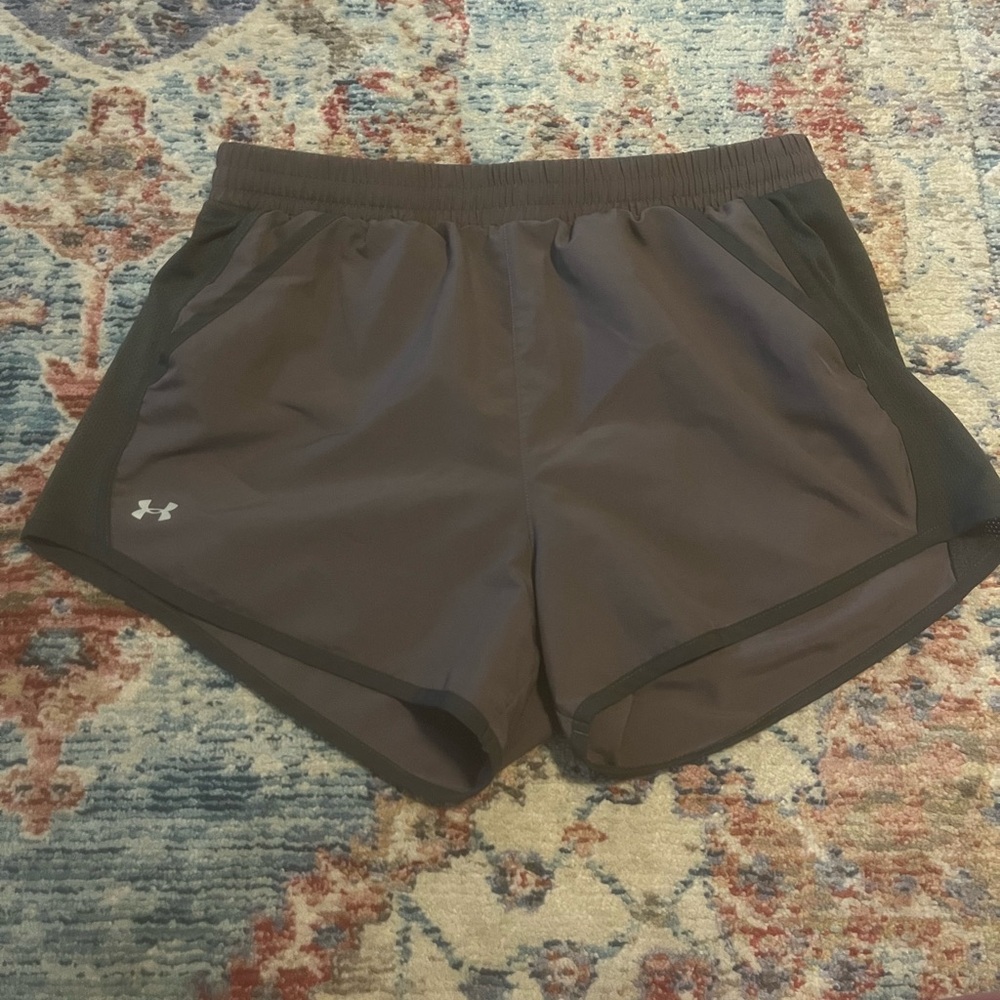 Under Armour Women's Gray Athletic Shorts-Medium